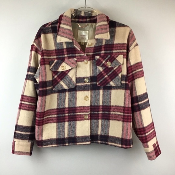 Anthropologie Autres Filles Plaid Utility Shacket | Medium - Picture 1 of 10